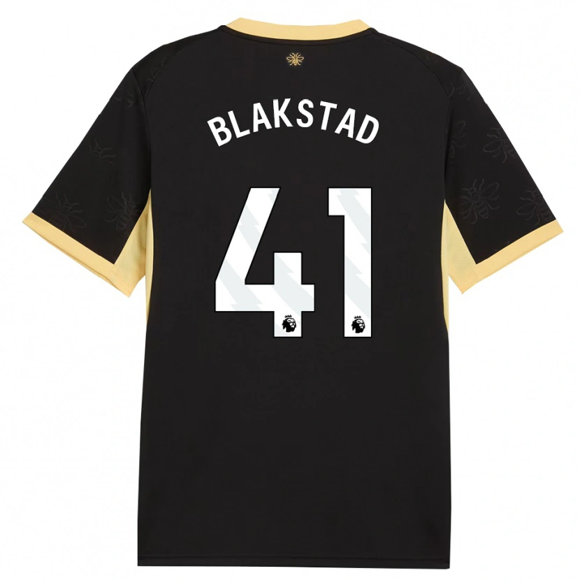 Danxen Hombre Camiseta Julie Blakstad #41 Negro Amarillo 2ª Equipación 2026/27 La Camisa México