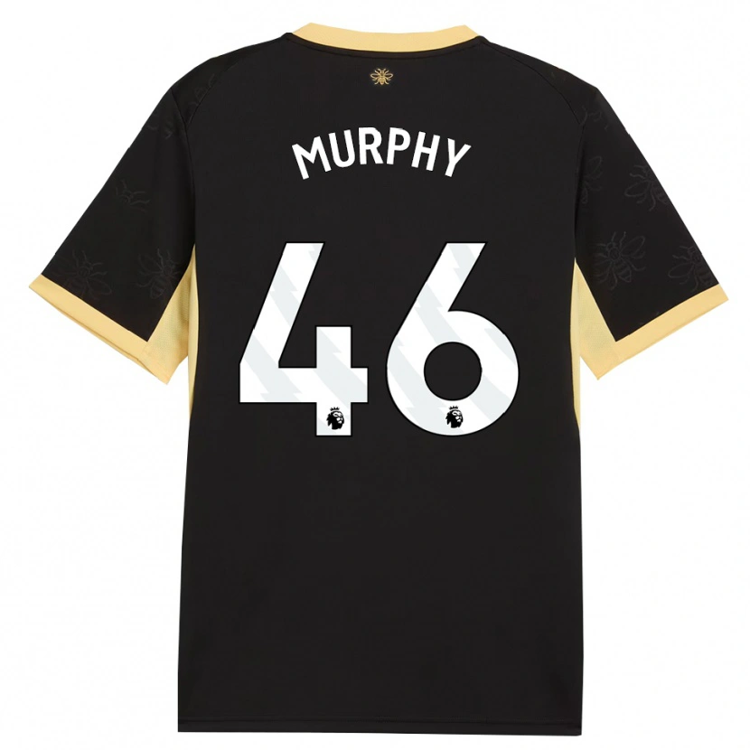 Danxen Hombre Camiseta Lily Murphy #46 Negro Amarillo 2ª Equipación 2026/27 La Camisa México