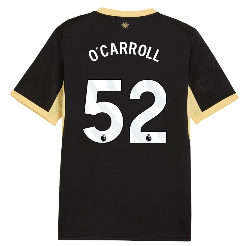 Danxen Hombre Camiseta Eve O'carroll #52 Negro Amarillo 2ª Equipación 2026/27 La Camisa México