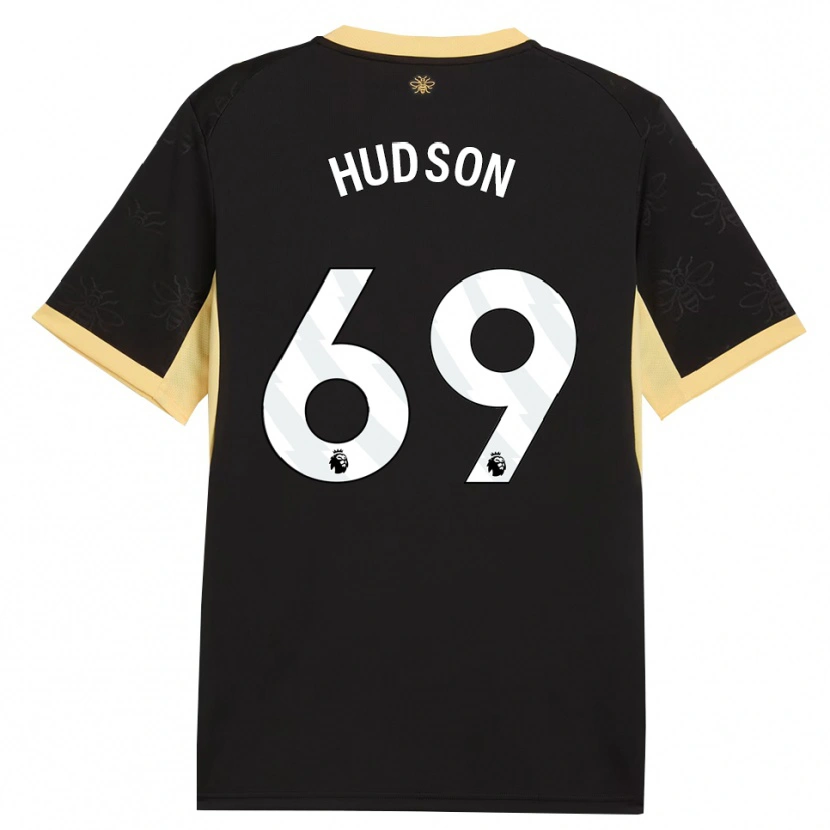 Danxen Hombre Camiseta Max Hudson #69 Negro Amarillo 2ª Equipación 2026/27 La Camisa México