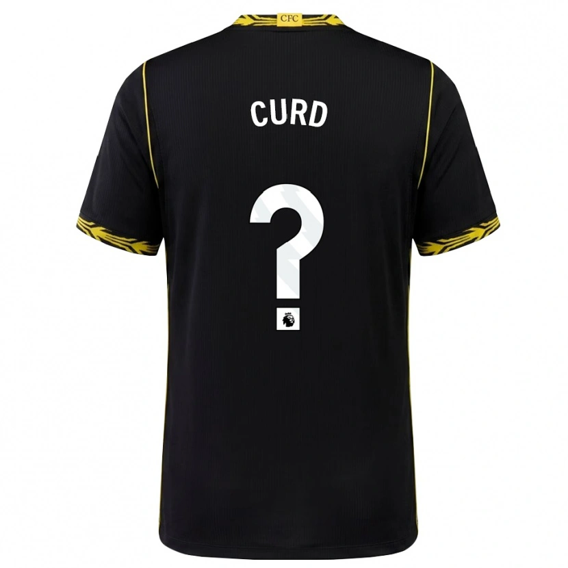 Danxen Hombre Camiseta Teddy Curd #0 Negro Amarillo 2ª Equipación 2026/27 La Camisa México