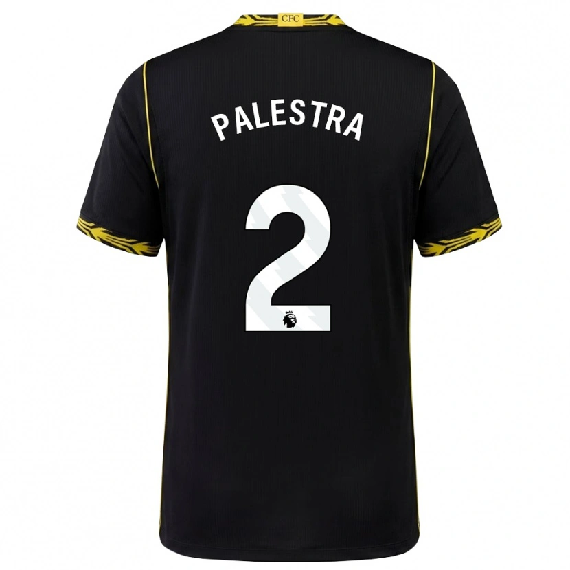 Danxen Hombre Camiseta Marco Palestra #2 Negro Amarillo 2ª Equipación 2026/27 La Camisa México