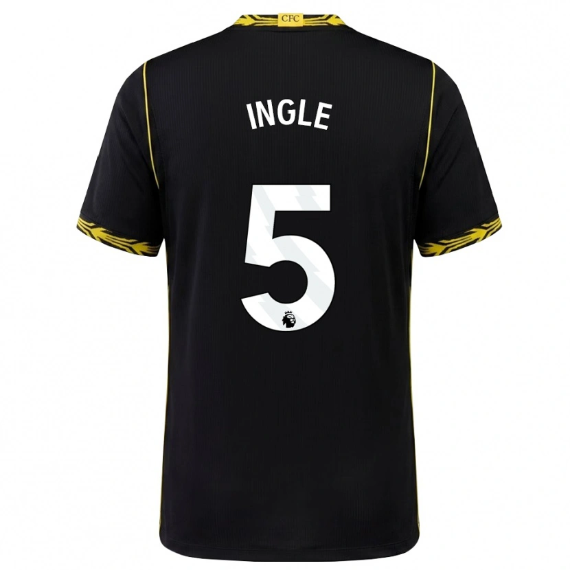 Danxen Hombre Camiseta Sophie Ingle #5 Negro Amarillo 2ª Equipación 2026/27 La Camisa México