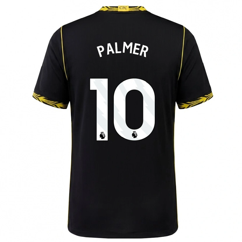 Danxen Hombre Camiseta Cole Palmer #10 Negro Amarillo 2ª Equipación 2026/27 La Camisa México