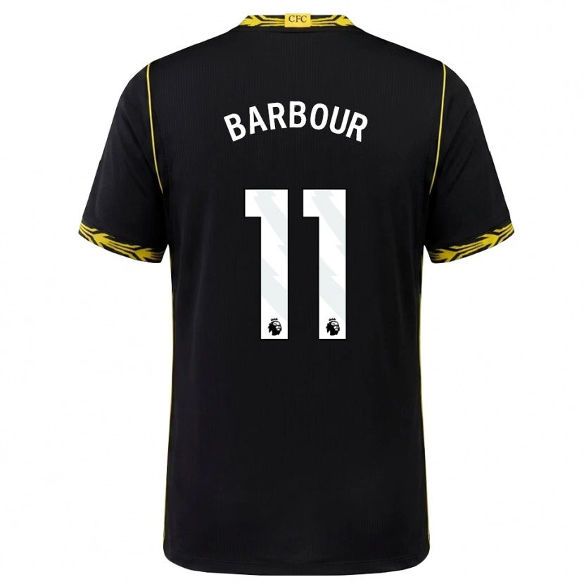 Danxen Hombre Camiseta Kobe Barbour #11 Negro Amarillo 2ª Equipación 2026/27 La Camisa México