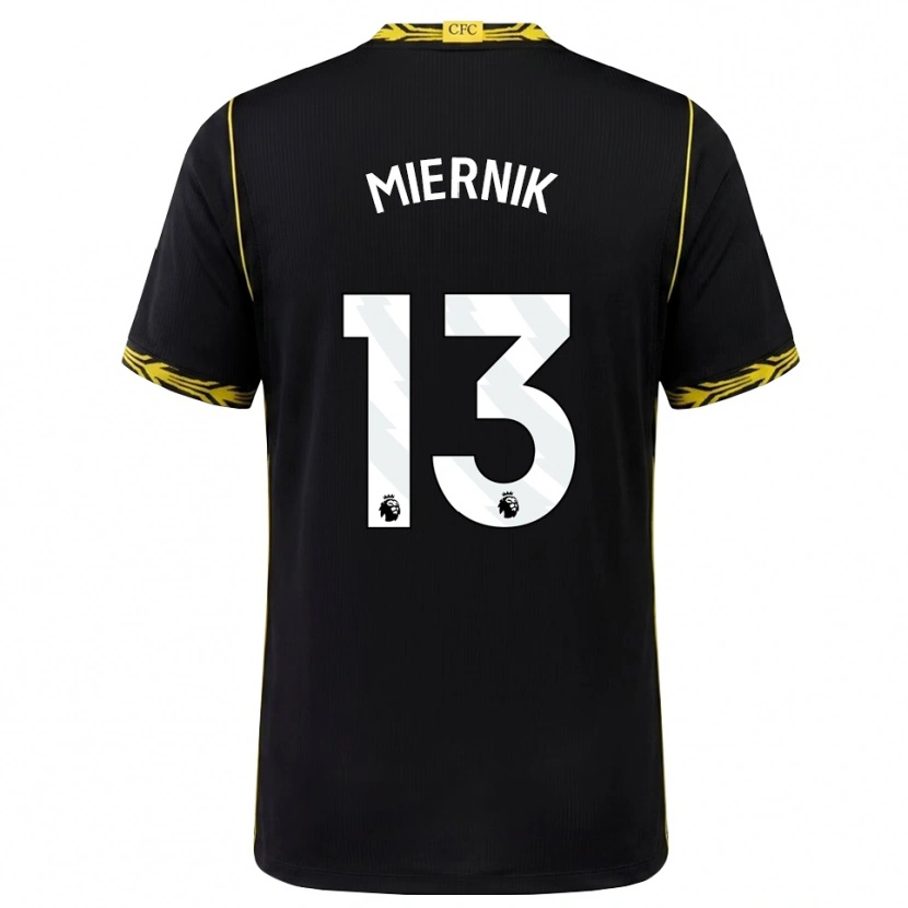 Danxen Hombre Camiseta Antoni Miernik #13 Negro Amarillo 2ª Equipación 2026/27 La Camisa México