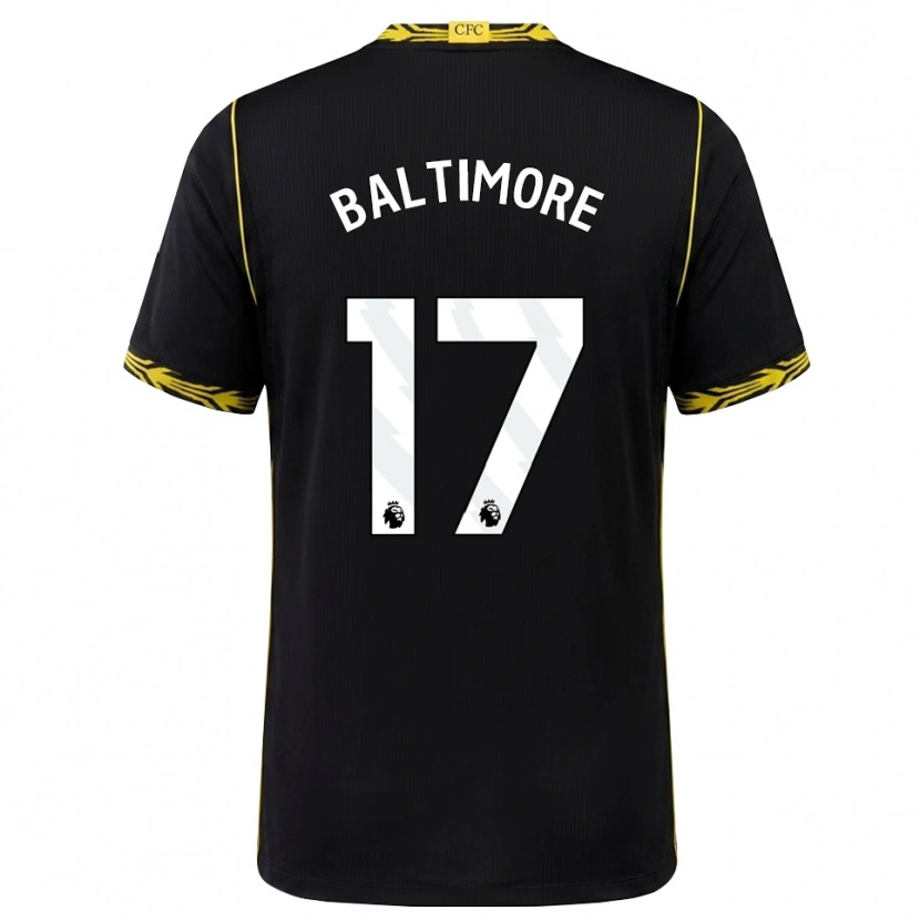 Danxen Hombre Camiseta Sandy Baltimore #17 Negro Amarillo 2ª Equipación 2026/27 La Camisa México