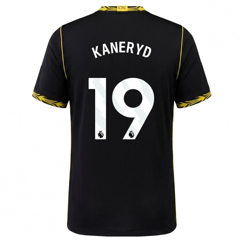 Danxen Hombre Camiseta Johanna Rytting Kaneryd #19 Negro Amarillo 2ª Equipación 2026/27 La Camisa México