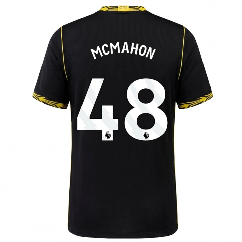 Danxen Hombre Camiseta Harrison Mcmahon #48 Negro Amarillo 2ª Equipación 2026/27 La Camisa México