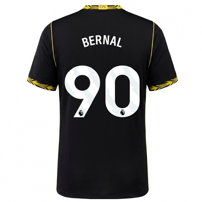 Danxen Hombre Camiseta Freddy Bernal #90 Negro Amarillo 2ª Equipación 2026/27 La Camisa México
