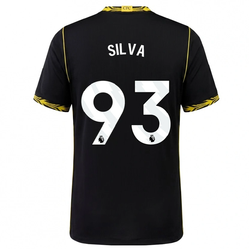 Danxen Hombre Camiseta Isaac Badu #93 Negro Amarillo 2ª Equipación 2026/27 La Camisa México