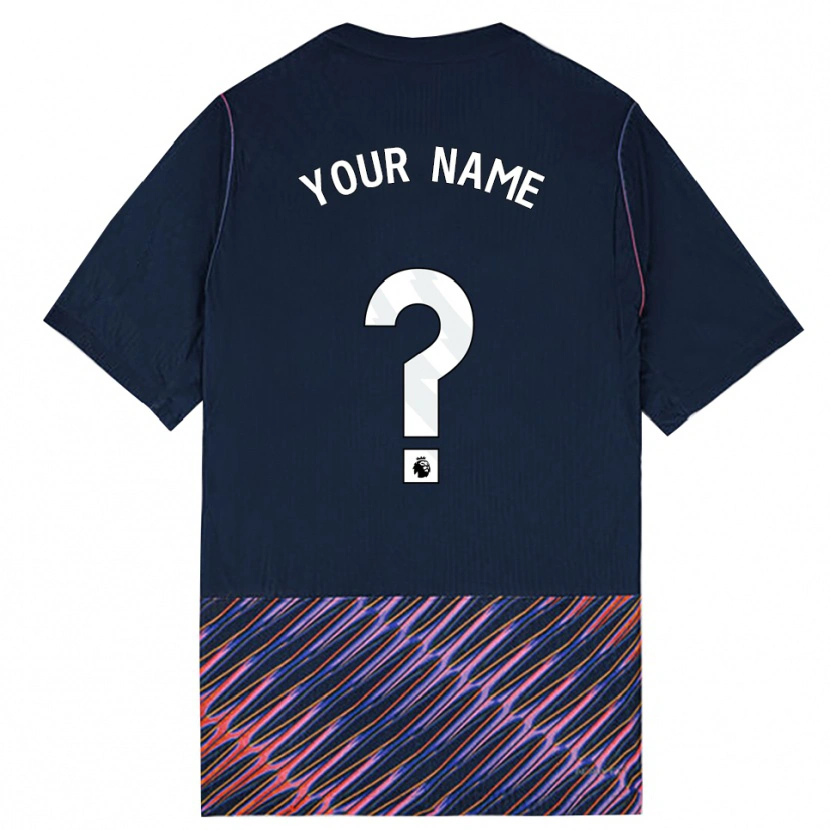 Danxen Hombre Camiseta Su Nombre #0 Azulreal Blanco 2ª Equipación 2026/27 La Camisa México