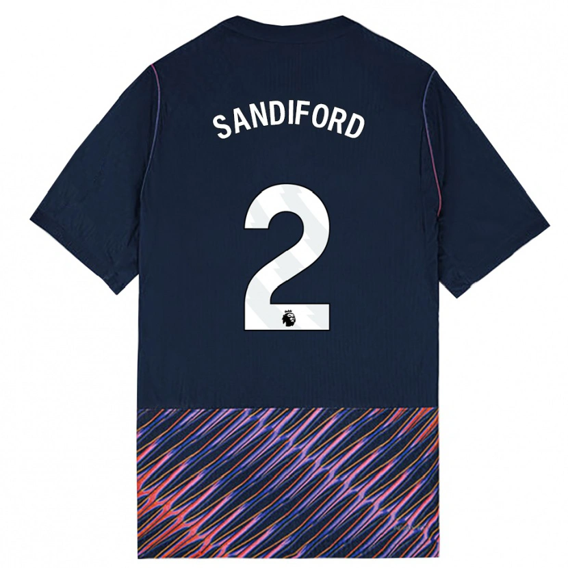 Danxen Hombre Camiseta Oscar Sandiford #2 Azulreal Blanco 2ª Equipación 2026/27 La Camisa México