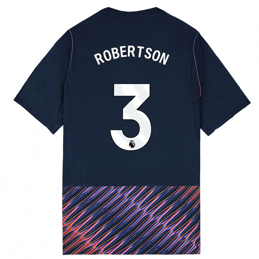 Danxen Hombre Camiseta Andrew Robertson #3 Azulreal Blanco 2ª Equipación 2026/27 La Camisa México
