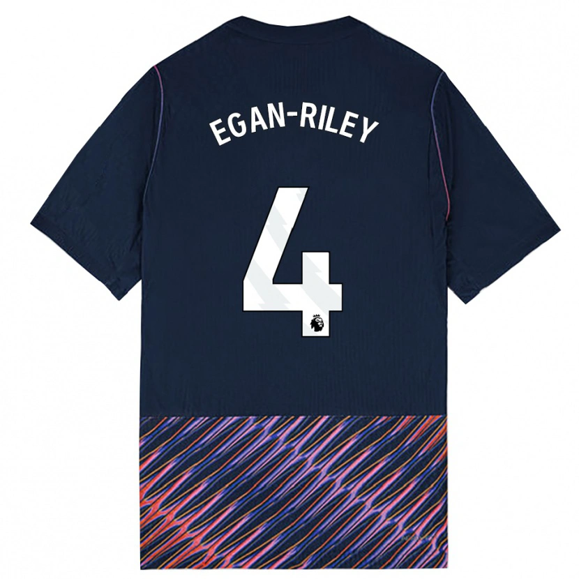Danxen Hombre Camiseta Roman Egan-Riley #4 Azulreal Blanco 2ª Equipación 2026/27 La Camisa México