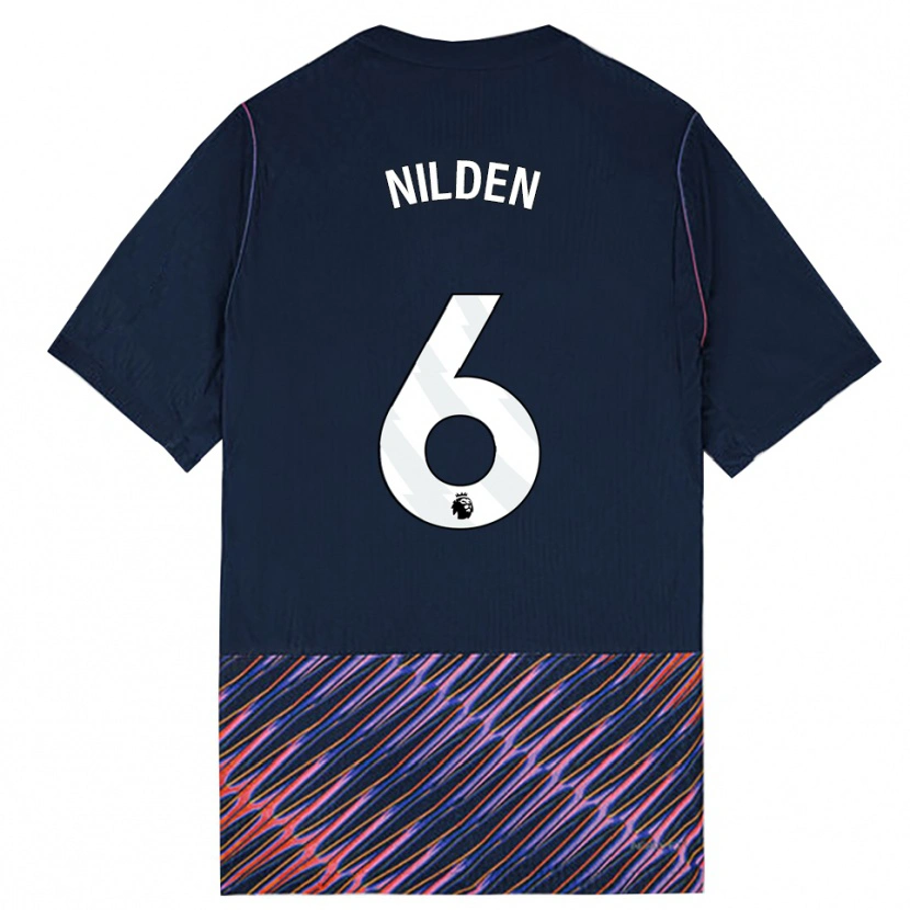 Danxen Hombre Camiseta Amanda Nildén #6 Azulreal Blanco 2ª Equipación 2026/27 La Camisa México