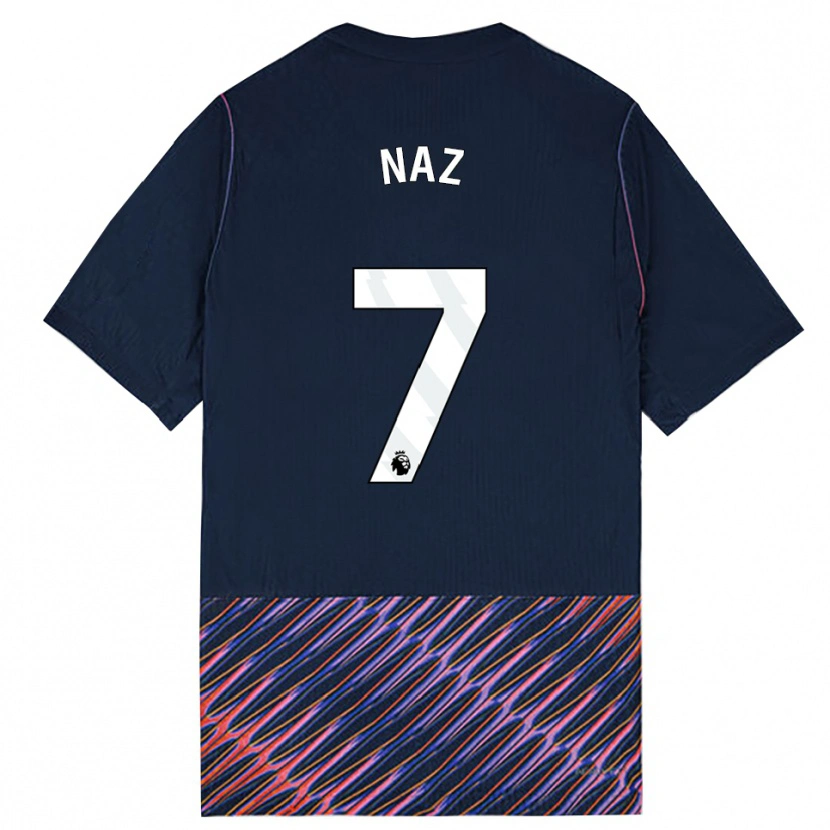 Danxen Hombre Camiseta Jessica Naz #7 Azulreal Blanco 2ª Equipación 2026/27 La Camisa México