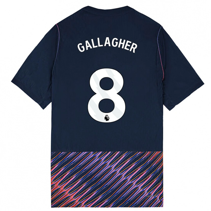 Danxen Hombre Camiseta Conor Gallagher #8 Azulreal Blanco 2ª Equipación 2026/27 La Camisa México