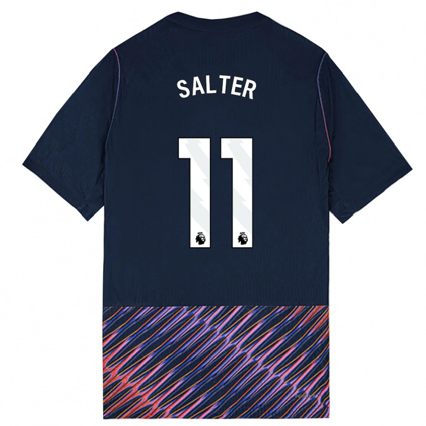 Danxen Hombre Camiseta Oliver Salter #11 Azulreal Blanco 2ª Equipación 2026/27 La Camisa México