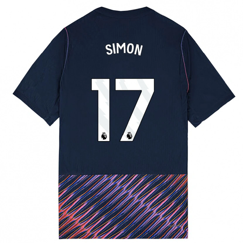 Danxen Hombre Camiseta Kyah Simon #17 Azulreal Blanco 2ª Equipación 2026/27 La Camisa México