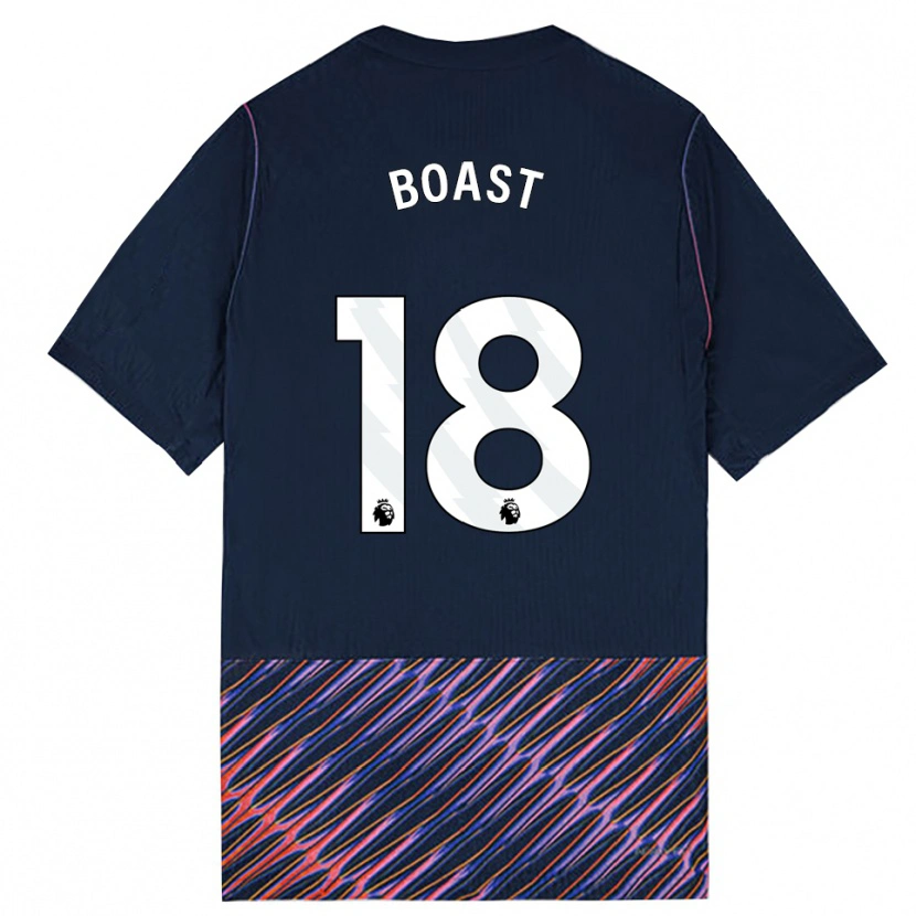 Danxen Hombre Camiseta Oliver Boast #18 Azulreal Blanco 2ª Equipación 2026/27 La Camisa México