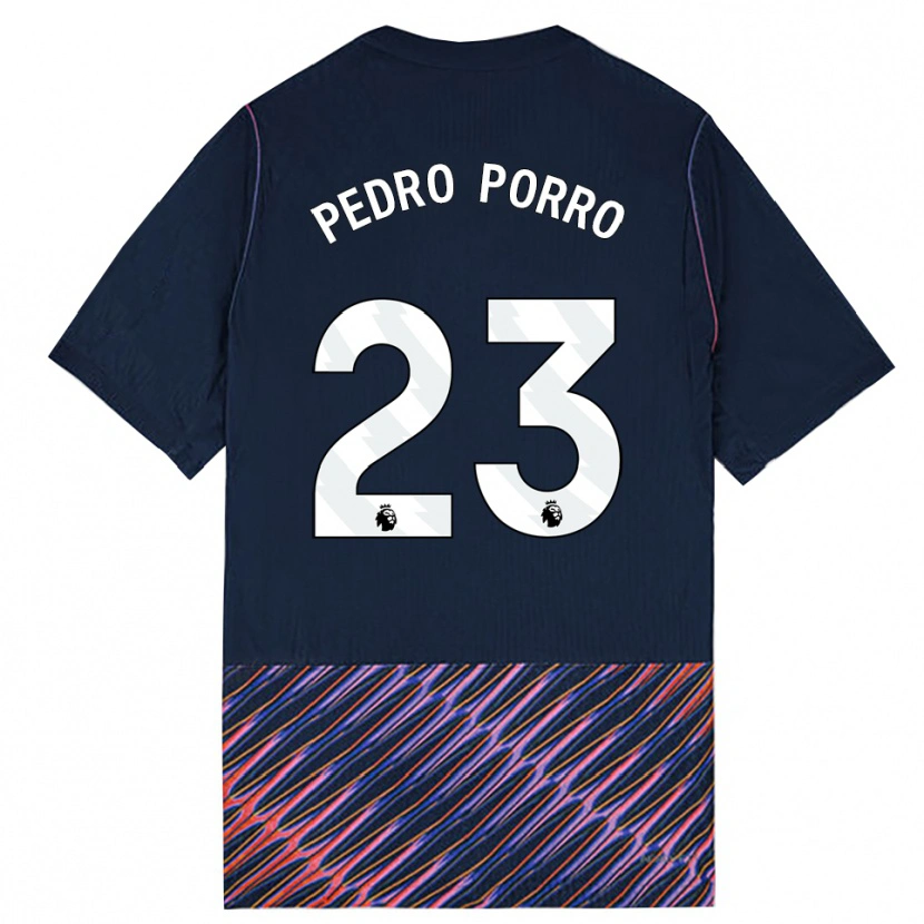 Danxen Hombre Camiseta Pedro Porro #23 Azulreal Blanco 2ª Equipación 2026/27 La Camisa México
