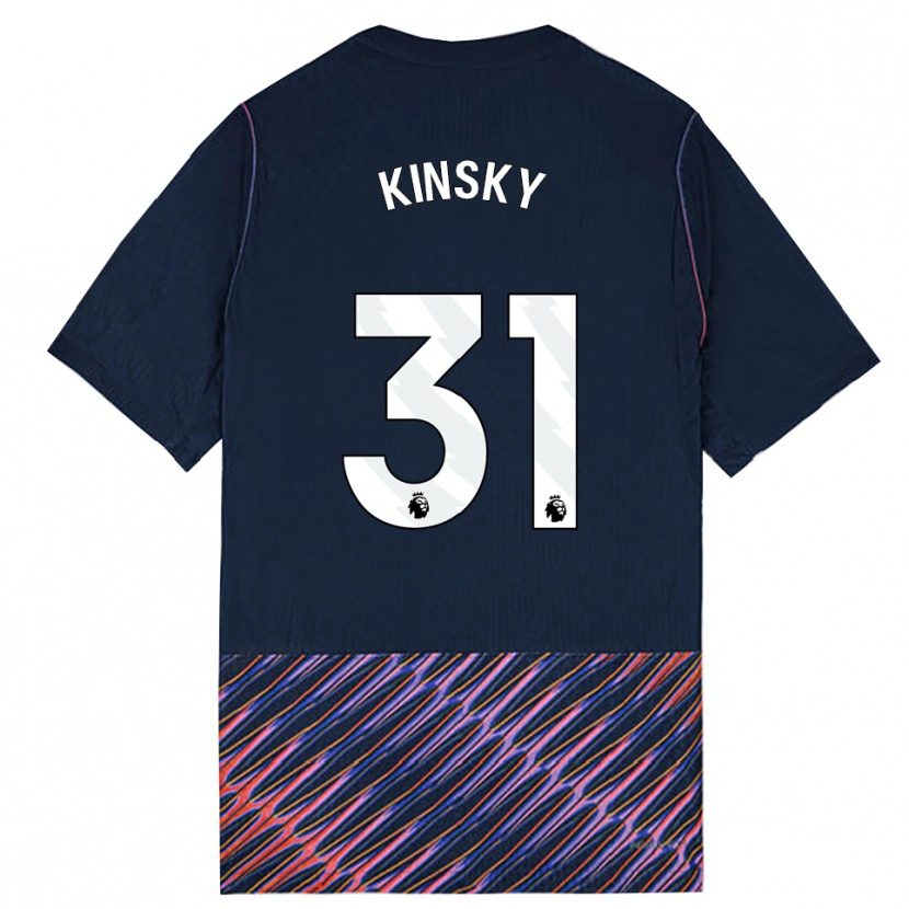 Danxen Hombre Camiseta Antonín Kinský #31 Azulreal Blanco 2ª Equipación 2026/27 La Camisa México