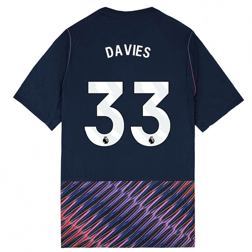 Danxen Hombre Camiseta Ben Davies #33 Azulreal Blanco 2ª Equipación 2026/27 La Camisa México