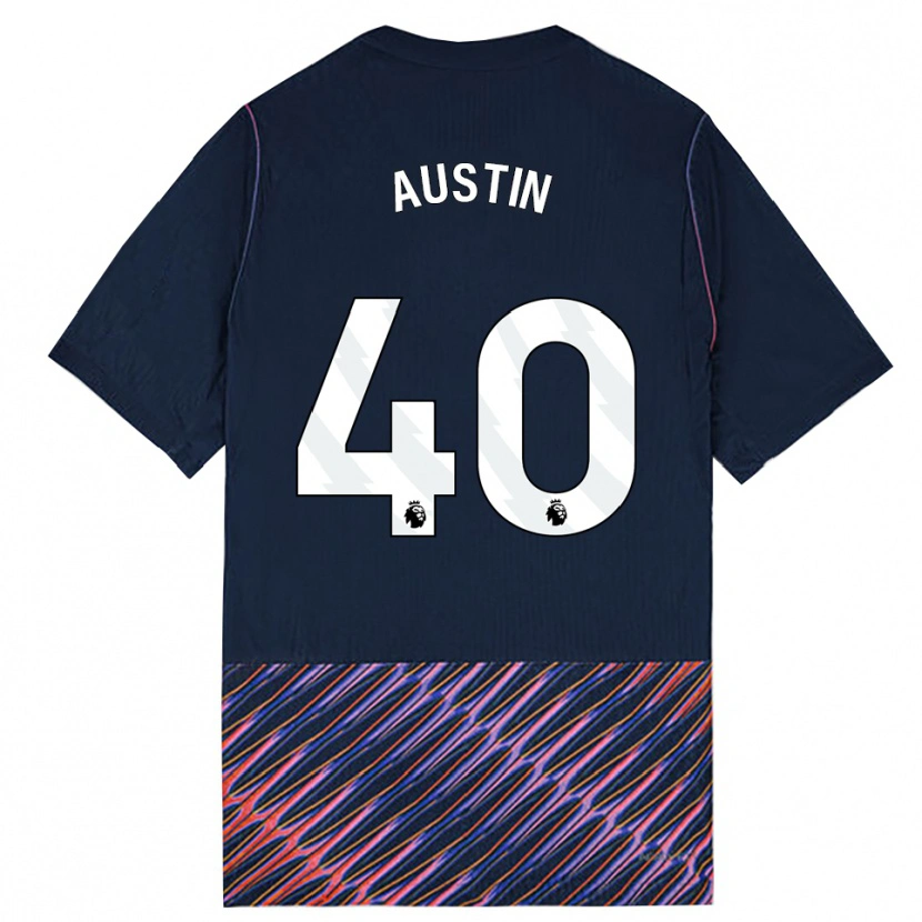 Danxen Hombre Camiseta Brandon Austin #40 Azulreal Blanco 2ª Equipación 2026/27 La Camisa México