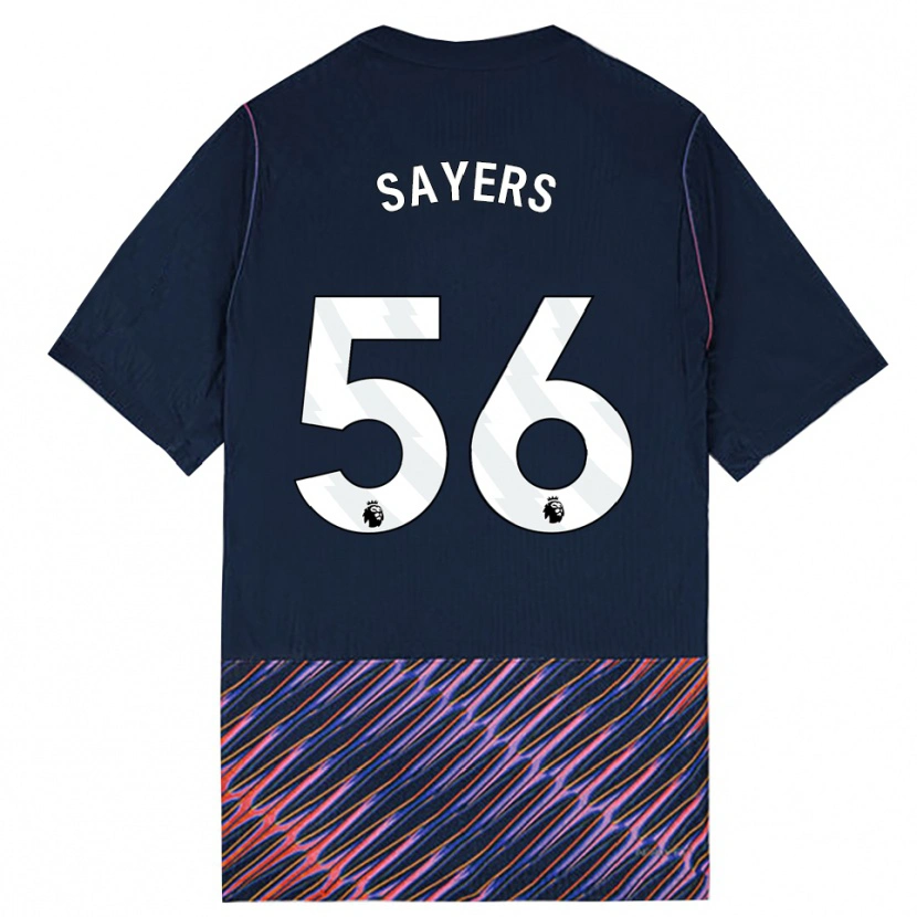 Danxen Hombre Camiseta Charlie Sayers #56 Azulreal Blanco 2ª Equipación 2026/27 La Camisa México