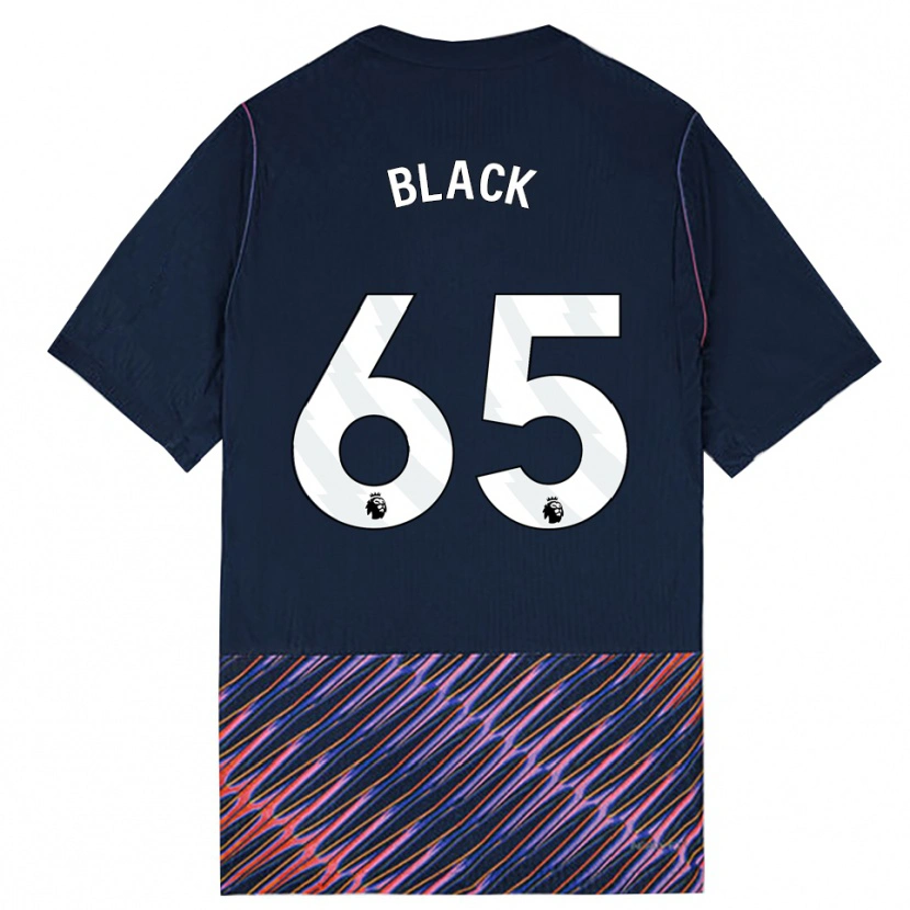 Danxen Hombre Camiseta Leo Black #65 Azulreal Blanco 2ª Equipación 2026/27 La Camisa México