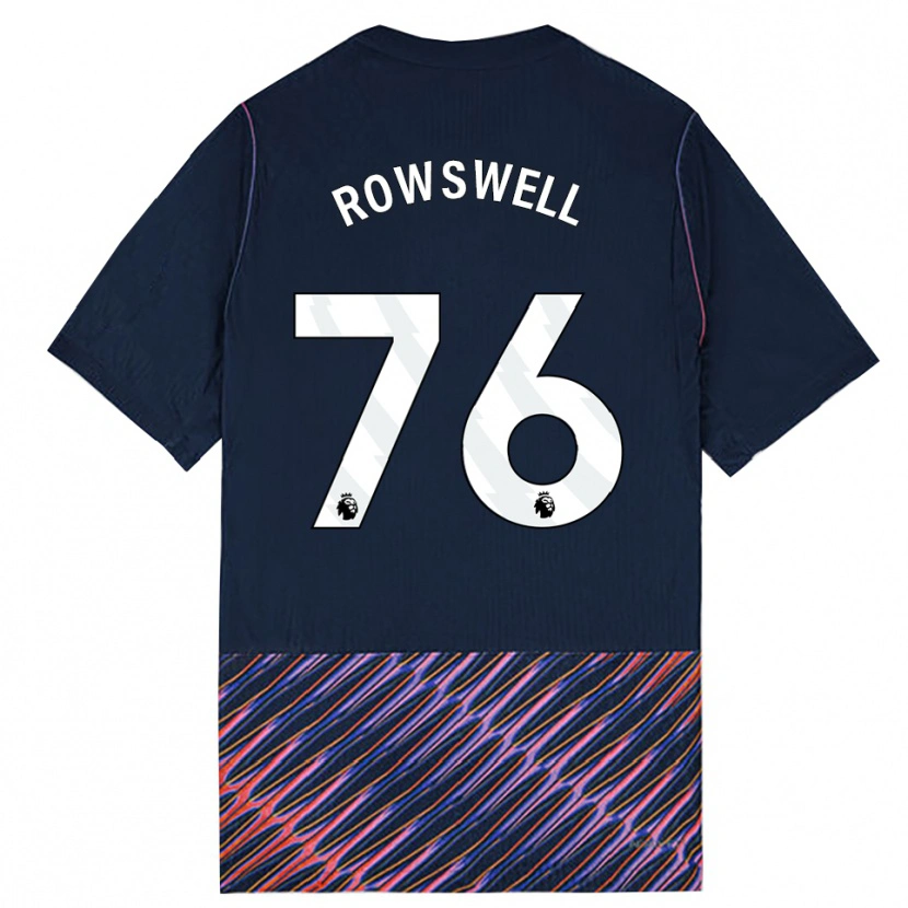 Danxen Hombre Camiseta James Rowswell #76 Azulreal Blanco 2ª Equipación 2026/27 La Camisa México