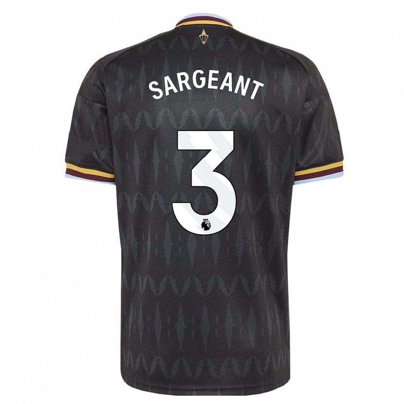 Danxen Hombre Camiseta Meaghan Sargeant #3 Azulaciano Negro Amarillo 2ª Equipación 2026/27 La Camisa México