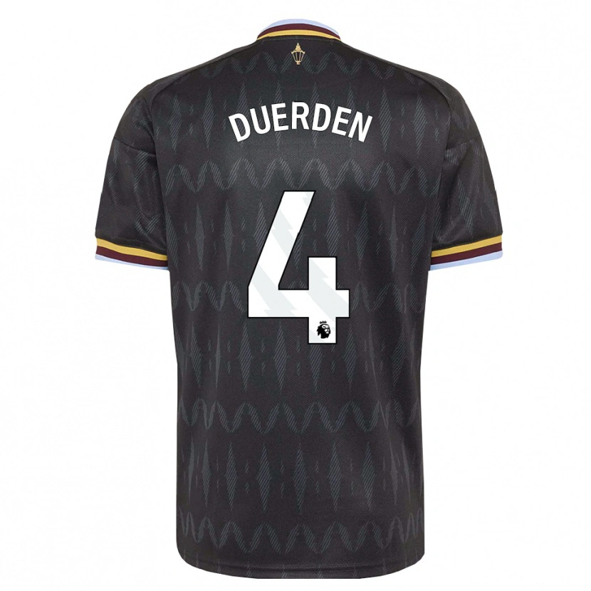 Danxen Hombre Camiseta Archie Duerden #4 Azulaciano Negro Amarillo 2ª Equipación 2026/27 La Camisa México