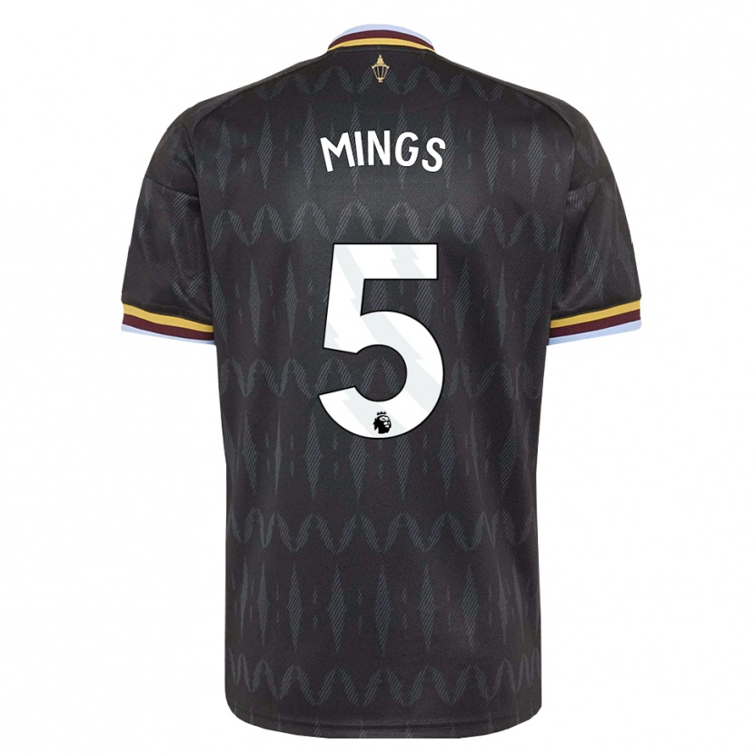 Danxen Hombre Camiseta Tyrone Mings #5 Azulaciano Negro Amarillo 2ª Equipación 2026/27 La Camisa México