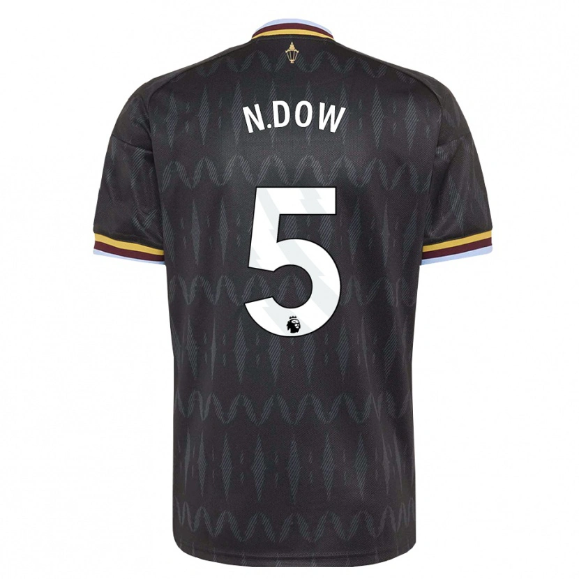 Danxen Hombre Camiseta Elisha N'dow #5 Azulaciano Negro Amarillo 2ª Equipación 2026/27 La Camisa México