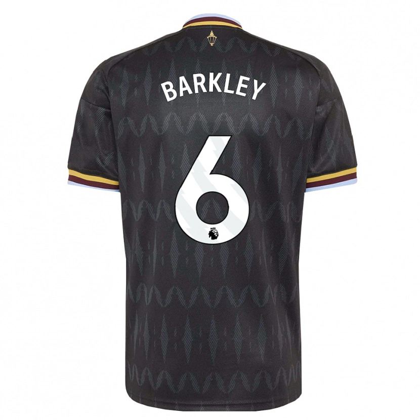 Danxen Hombre Camiseta Ross Barkley #6 Azulaciano Negro Amarillo 2ª Equipación 2026/27 La Camisa México