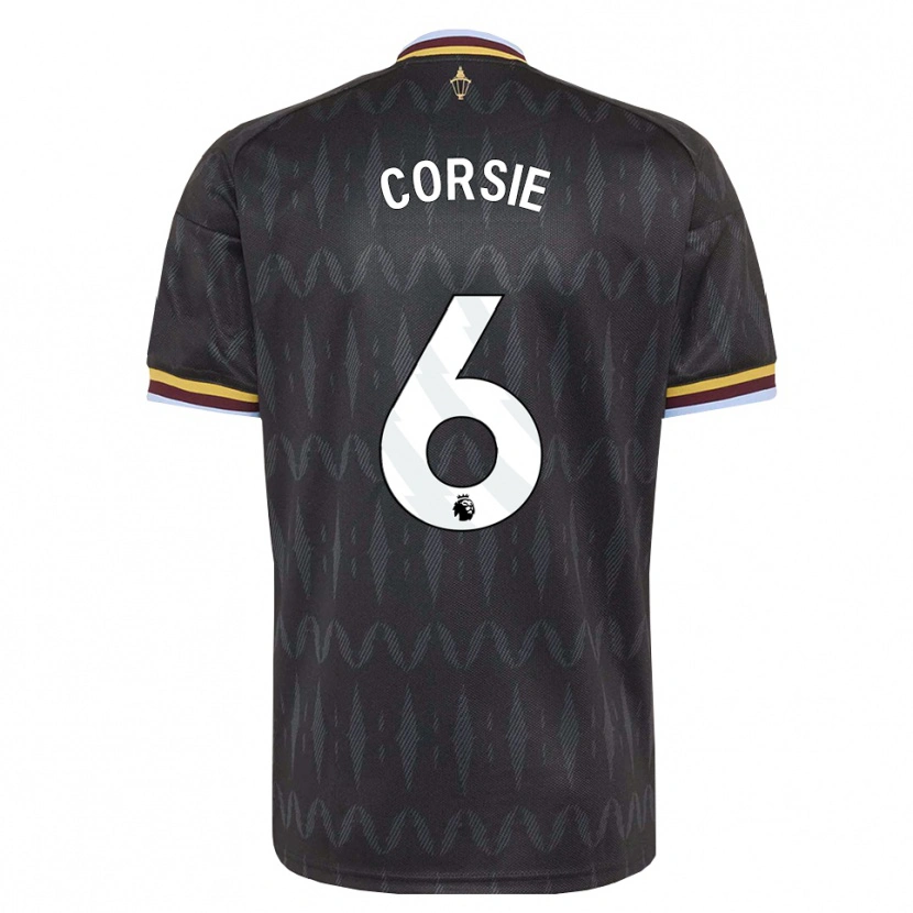 Danxen Hombre Camiseta Rachel Corsie #6 Azulaciano Negro Amarillo 2ª Equipación 2026/27 La Camisa México