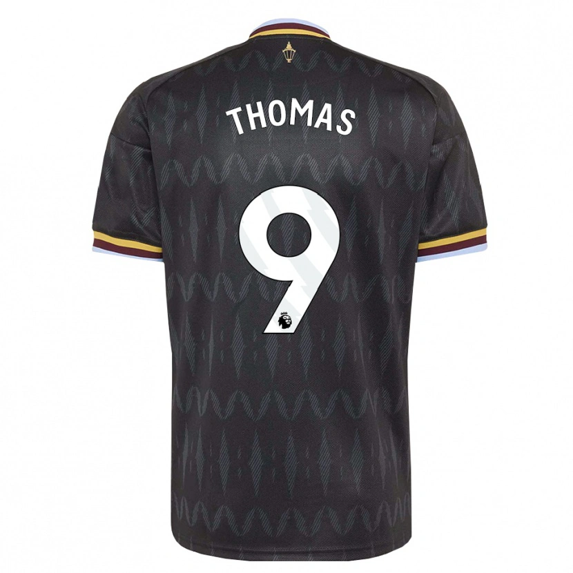 Danxen Hombre Camiseta George Thomas #9 Azulaciano Negro Amarillo 2ª Equipación 2026/27 La Camisa México