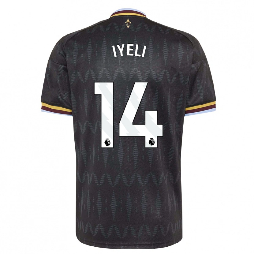 Danxen Hombre Camiseta Mj Iyeli #14 Azulaciano Negro Amarillo 2ª Equipación 2026/27 La Camisa México