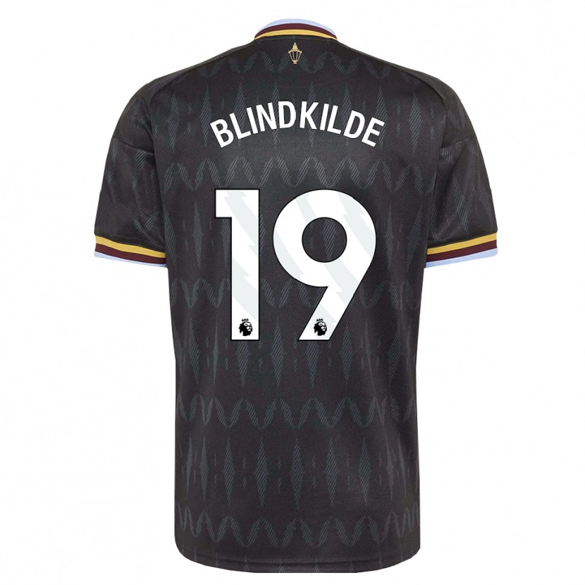Danxen Hombre Camiseta Laura Blindkilde #19 Azulaciano Negro Amarillo 2ª Equipación 2026/27 La Camisa México