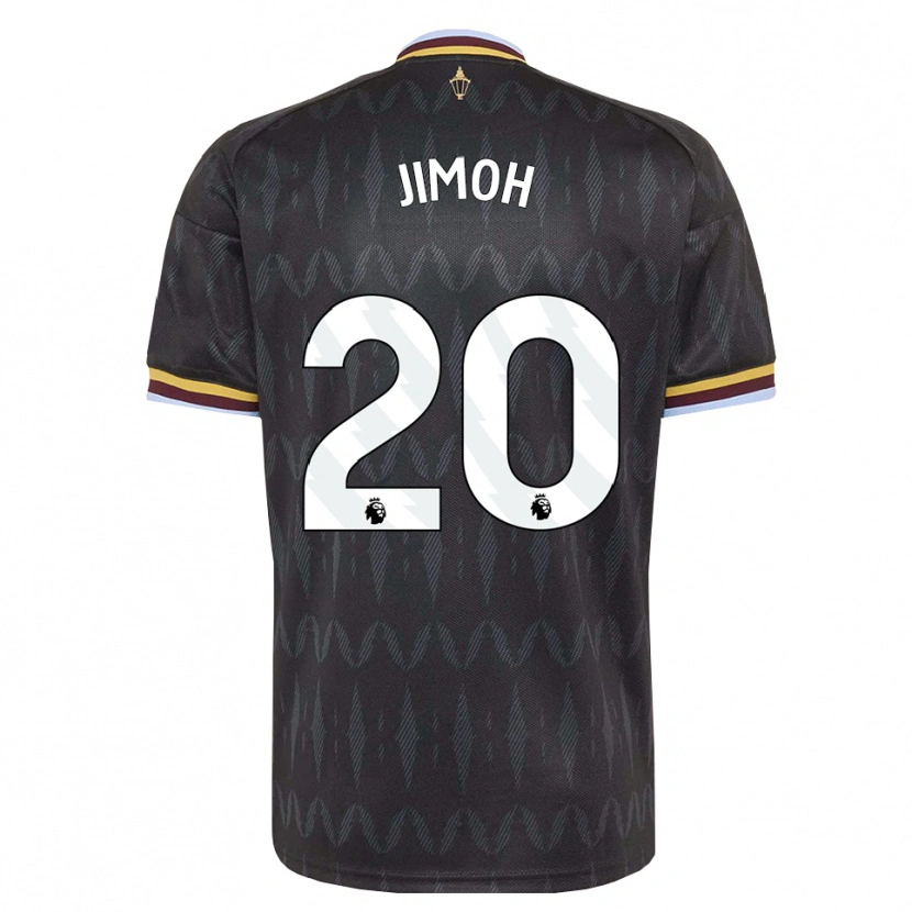 Danxen Hombre Camiseta Jamaldeen Jimoh-Aloba #20 Azulaciano Negro Amarillo 2ª Equipación 2026/27 La Camisa México
