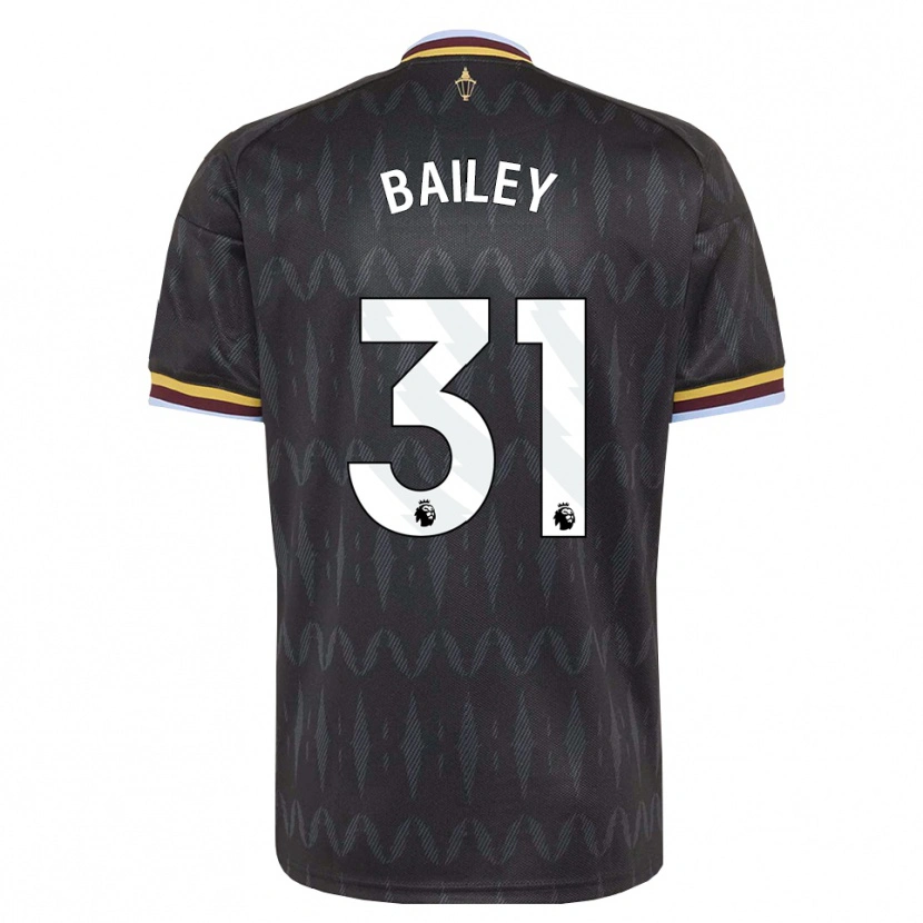 Danxen Hombre Camiseta Leon Bailey #31 Azulaciano Negro Amarillo 2ª Equipación 2026/27 La Camisa México