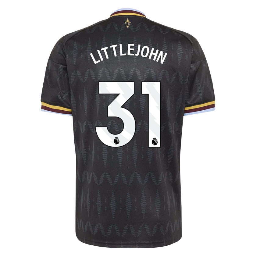 Danxen Hombre Camiseta Ruesha Littlejohn #31 Azulaciano Negro Amarillo 2ª Equipación 2026/27 La Camisa México
