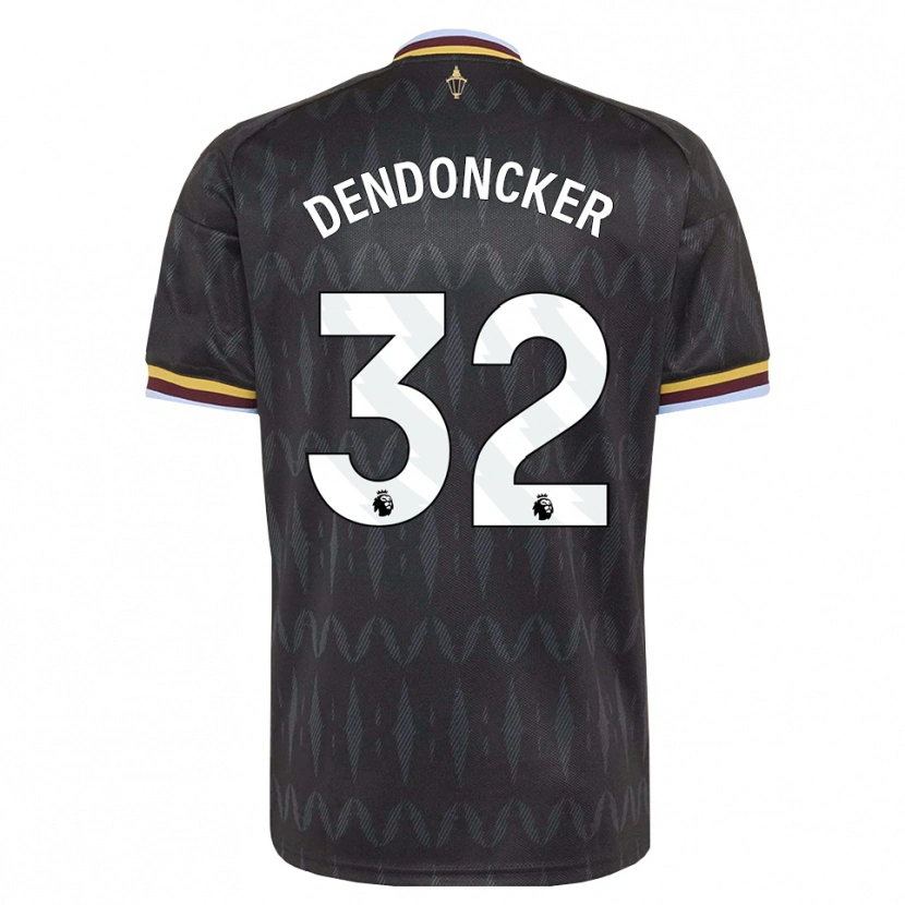 Danxen Hombre Camiseta Leander Dendoncker #32 Azulaciano Negro Amarillo 2ª Equipación 2026/27 La Camisa México