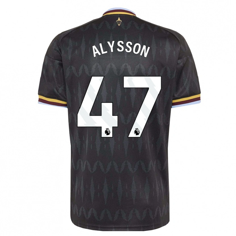 Danxen Hombre Camiseta Alysson Edward Franco Da Rocha #47 Azulaciano Negro Amarillo 2ª Equipación 2026/27 La Camisa México