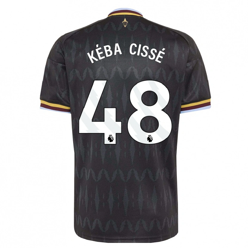 Danxen Hombre Camiseta Modou Kéba Cissé #48 Azulaciano Negro Amarillo 2ª Equipación 2026/27 La Camisa México