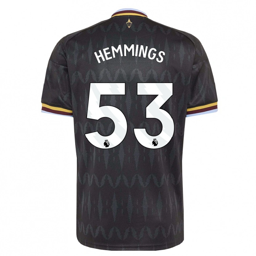 Danxen Hombre Camiseta George Hemmings #53 Azulaciano Negro Amarillo 2ª Equipación 2026/27 La Camisa México