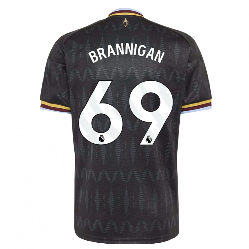 Danxen Hombre Camiseta Cole Brannigan #69 Azulaciano Negro Amarillo 2ª Equipación 2026/27 La Camisa México