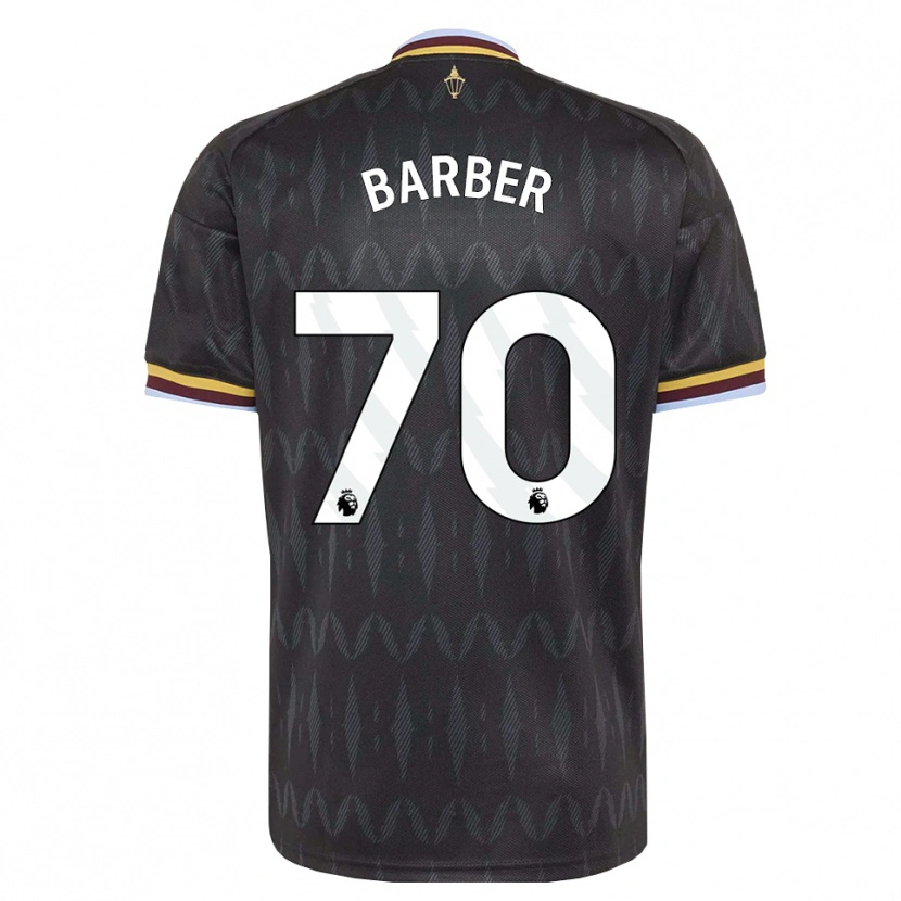 Danxen Hombre Camiseta Jayden Barber #70 Azulaciano Negro Amarillo 2ª Equipación 2026/27 La Camisa México